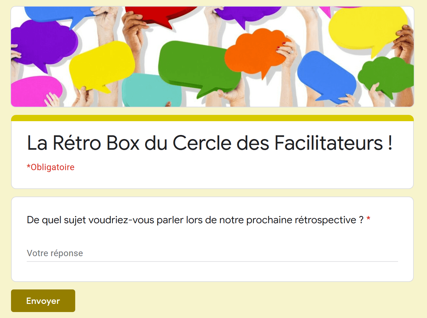 Rétro Box Google Forms